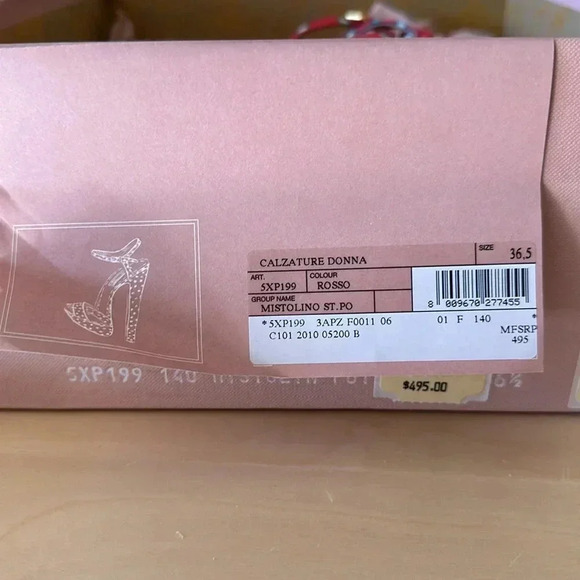 Miu Miu Canvas Polk a Dot Platform Sandlas size 36.5 - Picture 4 of 4